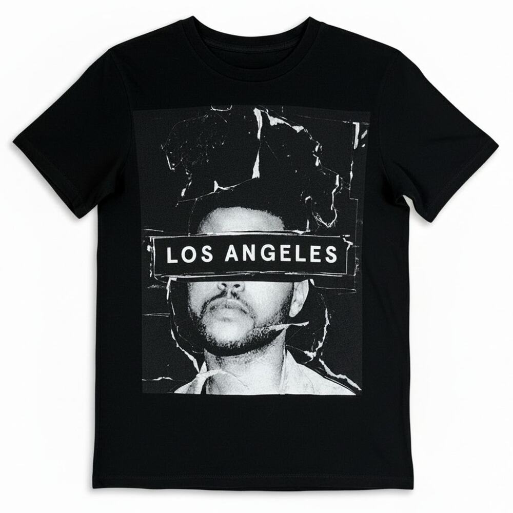 The Weeknd The Madness Fall Tour Los Angeles 2015 Men's Small Black T-Shirt